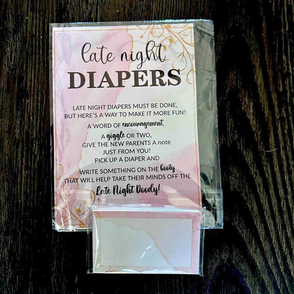 Baby shower supplies